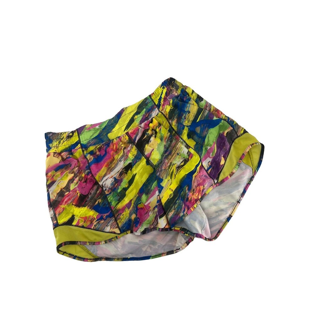 Lululemon Hotty Hot Short II Long 4” Tall Size 10 Catalyst Multi